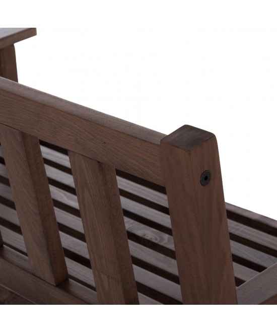 ΠΑΓΚΑΚΙ ΞΥΛΙΝΟ ΝΑΞΟΣ 2ΘΕΣΙΟ ΑΠΟ ΜΑΣΙΦ ΟΞΙΑ ΕΜΠΟΤΙΣΜΟΥ ΚΑΡΥΔΙ 110x68x84Υεκ.HM5407