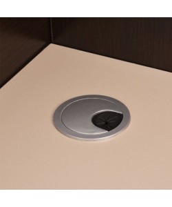 ΓΡΑΦΕΙΟ ΥΠΟΔΟΧΗΣ DALTON HM2068.01 ΜΕΛΑΜΙΝΗ ΣΕ WENGE-ΜΠΕΖ 240x80x106Υεκ.