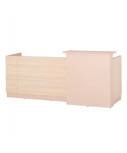 ΓΡΑΦΕΙΟ ΥΠΟΔΟΧΗΣ DALTON HM2068.02 ΜΕΛΑΜΙΝΗ ΣΕ SONAMA-ΜΠΕΖ 240x80x106Υεκ.