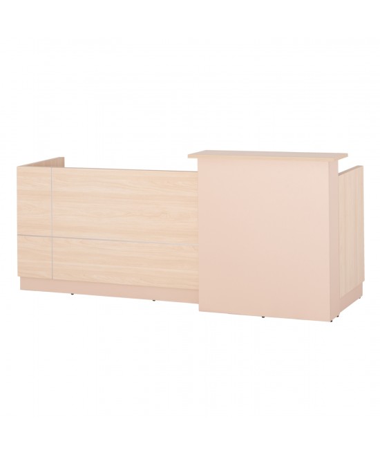 ΓΡΑΦΕΙΟ ΥΠΟΔΟΧΗΣ DALTON HM2068.02 ΜΕΛΑΜΙΝΗ ΣΕ SONAMA-ΜΠΕΖ 240x80x106Υεκ.