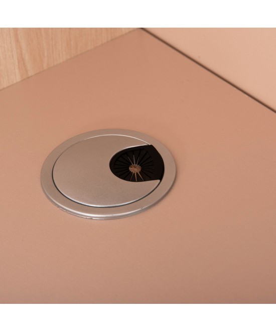 ΓΡΑΦΕΙΟ ΥΠΟΔΟΧΗΣ DALTON HM2068.02 ΜΕΛΑΜΙΝΗ ΣΕ SONAMA-ΜΠΕΖ 240x80x106Υεκ.