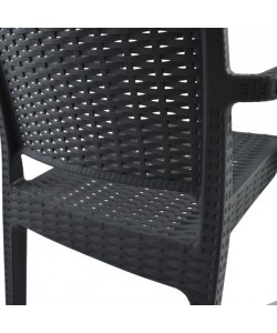 ΠΟΛΥΘΡΟΝΑ ΠΟΛΥΠΡΟΠΥΛΕΝΙΟΥ ΒΑΡΕΩΣ ΤΥΠΟΥ KAGANU DARK GREY HM5134.01 57x55,5x89 εκ.