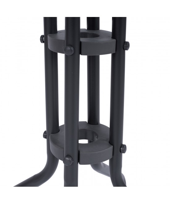 ΣΕΤ ΤΡΑΠΕΖΑΡΙΑΣ 3ΤΜΧ ΜΕ ΤΡΑΠΕΖΙ Φ70 & ΚΑΡΕΚΛΕΣ LEON ΓΚΡΙ HM5184.01