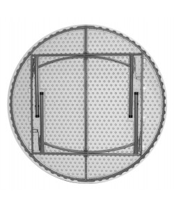 ΤΡΑΠΕΖΙ CATERING-ΣΥΝΕΔΡΙΟΥ ΣΤΡΟΓΓΥΛΟ HM5062 Φ122Χ74εκ ΠΤΥΣΣΟΜΕΝΟ
