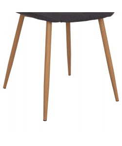 ΚΑΡΕΚΛΑ LEONARDO HM00100.10  ΜΕ ΜΕΤΑΛΛΙΚΑ ΠΟΔΙΑ & ΥΦΑΣΜΑ ΓΚΡΙ  45x51.5x85Υεκ.