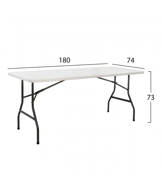 ΤΡΑΠΕΖΙ CATERING-ΣΥΝΕΔΡΙΟΥ HM5168 180Χ74Χ74 εκ. ΠΤΥΣΣΟΜΕΝΟ