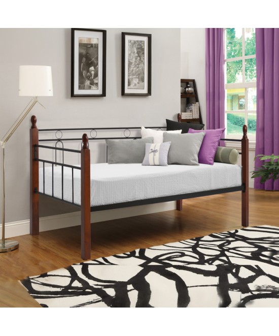 ΚΑΝΑΠΕΣ ΚΡΕΒΑΤΙ REVEN ΣΤΡΩΜΑ 90Χ190 εκ ΜΕΤΑΛΛΟ ΚΑΙ ΞΥΛΟ HM367