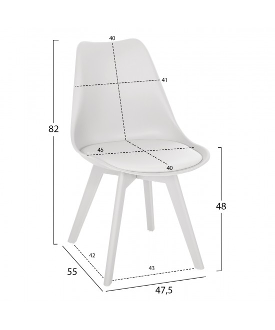 ΚΑΡΕΚΛΑ VEGAS HM0033.31 ΠΟΛΥΠΡΟΠΥΛΕΝΙΟΥ-PU- ΛΕΥΚΟ 47,5x55x82 εκ. ΚΑΡΕΚΛΑ VEGAS HM0033.31 ΠΟΛΥΠΡΟΠΥΛΕΝΙΟΥ-PU- ΛΕΥΚΟ 47,5x55x82 εκ.