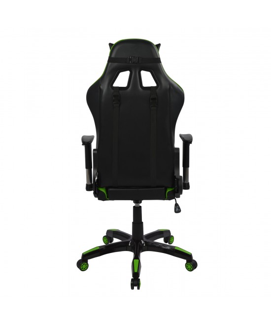 ΠΟΛΥΘΡΟΝΑ GAMING RACING HM1056.03 ΜΑΥΡΟ - ΠΡΑΣΙΝΟ PU 67x70x134 εκ.