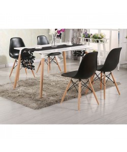 ΣΕΤ ΤΡΑΠΕΖΑΡΙΑΣ 5ΤΜΧ ΜΕ ΤΡΑΠΕΖΙ MINIMAL & ΚΑΡΕΚΛΑ TWIST HM10192 120x80x73 cm