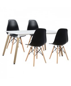 ΣΕΤ ΤΡΑΠΕΖΑΡΙΑΣ 5ΤΜΧ ΜΕ ΤΡΑΠΕΖΙ MINIMAL & ΚΑΡΕΚΛΑ TWIST HM10192 120x80x73 cm