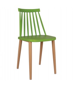 ΚΑΡΕΚΛΑ ΤΡΑΠΕΖΑΡΙΑΣ HM8052.08 VANESSA ΠΡΑΣΙΝΗ ΜΕ ΜΕΤΑΛΛΙΚΑ ΠΟΔΙΑ 42,5x47x81,5 εκ.