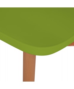 ΚΑΡΕΚΛΑ ΤΡΑΠΕΖΑΡΙΑΣ HM8052.08 VANESSA ΠΡΑΣΙΝΗ ΜΕ ΜΕΤΑΛΛΙΚΑ ΠΟΔΙΑ 42,5x47x81,5 εκ.