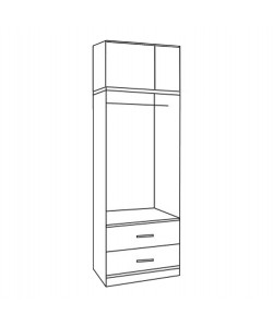 ΝΤΟΥΛΑΠΑ 2ΦΥΛΛΗ ME ΠΑΤΑΡΙ Κ 2 ΣΥΡΤΑΡΙΑ ZEBRANO 80Χ42Χ241εκ. HM11222.01