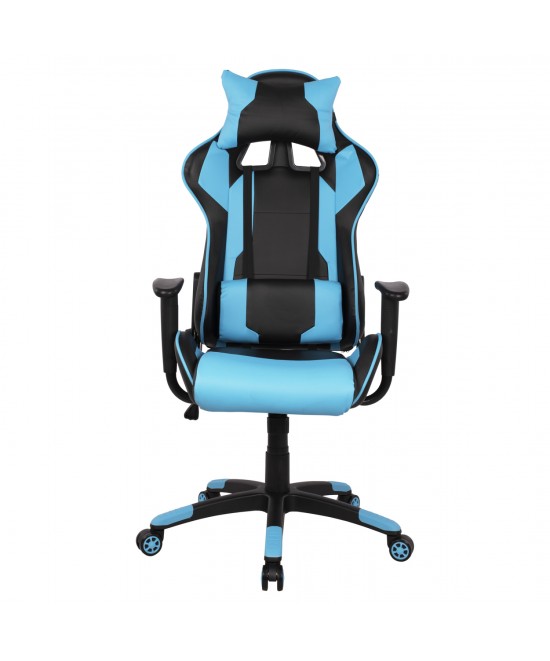 ΠΟΛΥΘΡΟΝΑ GAMING DARIUS HM1072.08 ΜΑΥΡΗ-ΣΙΕΛ 66,5x70x(122-129) cm