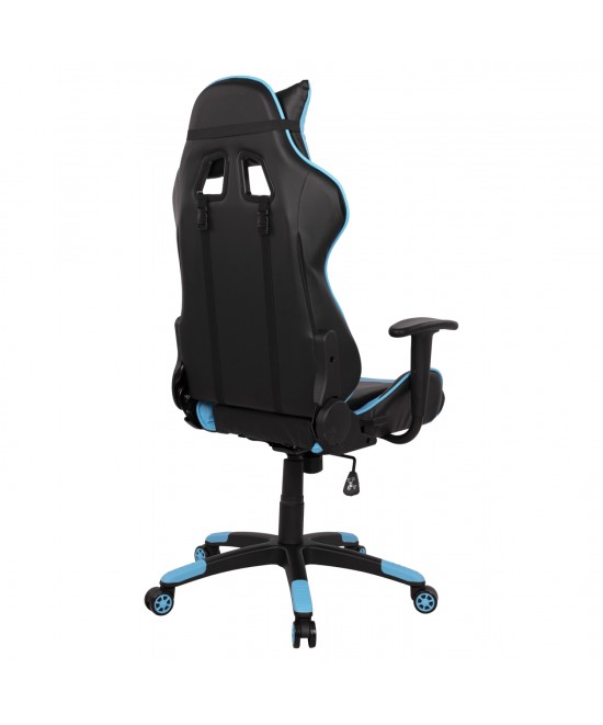 ΠΟΛΥΘΡΟΝΑ GAMING DARIUS HM1072.08 ΜΑΥΡΗ-ΣΙΕΛ 66,5x70x(122-129) cm