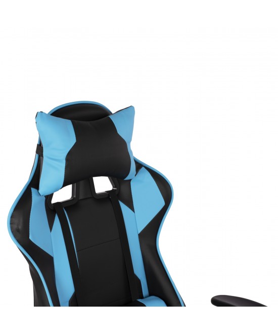 ΠΟΛΥΘΡΟΝΑ GAMING DARIUS HM1072.08 ΜΑΥΡΗ-ΣΙΕΛ 66,5x70x(122-129) cm