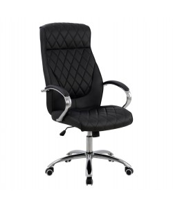 ΚΑΡΕΚΛΑ ΓΡΑΦΕΙΟΥ SHALY HM1098.01 ΜΑΥΡΗ 62x80x125cm