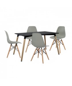 ΣΕΤ ΤΡΑΠΕΖΑΡΙΑΣ 5ΤΜΧ ΜΕ ΤΡΑΠΕΖΙ ΚΑΙ 4 ΚΑΡΕΚΛΕΣ HM10229 120x80x73 cm