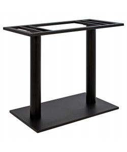 ΒΑΣΗ ΜΕΤΑΛΛΙΚΗ ΔΙΠΛΗ ΜΑΥΡΗ 80Χ40Χ72Υεκ. ΜΕ ΡΕΓΟΥΛΑΤΟΡΟΥΣ HM435