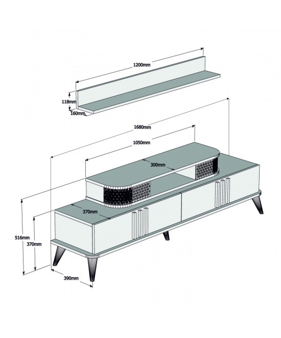 ΣΥΝΘΕΣΗ ΣΑΛΟΝΙΟΥ 2 ΤΜΧ ΛΕΥΚΟ & ΚΑΡΥΔΙ HM11848.03 ΣΥΝΘΕΣΗ ΣΑΛΟΝΙΟΥ 2 ΤΜΧ ΛΕΥΚΟ & ΚΑΡΥΔΙ HM11848.03
