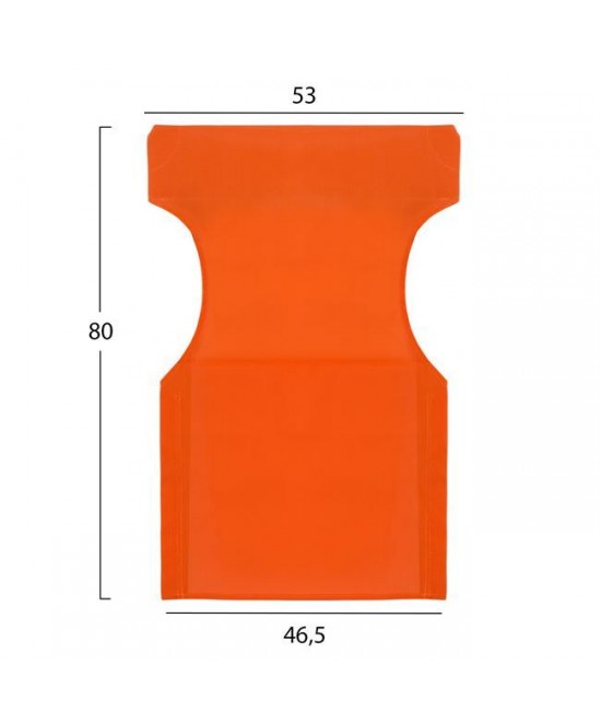 ΜΑΞΙΛΑΡΙ TEXTILENE 600gr/m2 2X1 ΠΟΡΤΟΚΑΛΙ ΓΙΑ ΠΟΛΥΘΡΟΝΑ ΣΚΗΝ. HM5272.02 46.5Χ53Χ80Υεκ.
