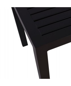 ΤΡΑΠΕΖΙ ΑΛΟΥΜΙΝΙΟΥ QIANA HM5402.02 ΓΚΡΙ 45x45x45,5Υ εκ.