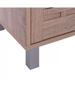 ΠΑΠΟΥΤΣΟΘΗΚΗ-ΝΤΟΥΛΑΠΙ KAILENA ΞΥΛΙΝΗ HM2230.02 SONAMA 77X40,5X122εκ.