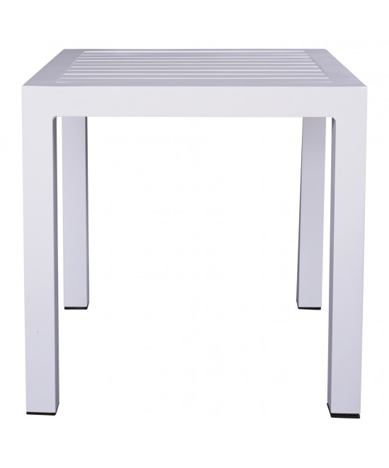 ΤΡΑΠΕΖΙ ΑΛΟΥΜΙΝΙΟΥ QIANA HM5402.01 ΛΕΥΚΟ 45x45x45,5Υ εκ.