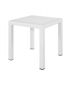 ΤΡΑΠΕΖΙ ΑΛΟΥΜΙΝΙΟΥ QIANA HM5402.01 ΛΕΥΚΟ 45x45x45,5Υ εκ.