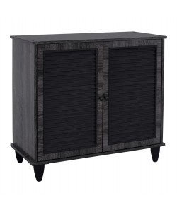 ΠΑΠΟΥΤΣΟΘΗΚΗ ΞΥΛΙΝΗ MCKENNA HM2266.01 ΣΕ ΑΝΘΡΑΚΙ ΧΡΩΜΑ 76,5X30X68,5