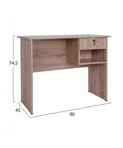 ΓΡΑΦΕΙΟ ΜΕΛΑΜΙΝΗΣ HAYDEN ΜΕ ΣΥΡΤΑΡΙ HM2283.02  SONAMA 90X45X74,5Y
