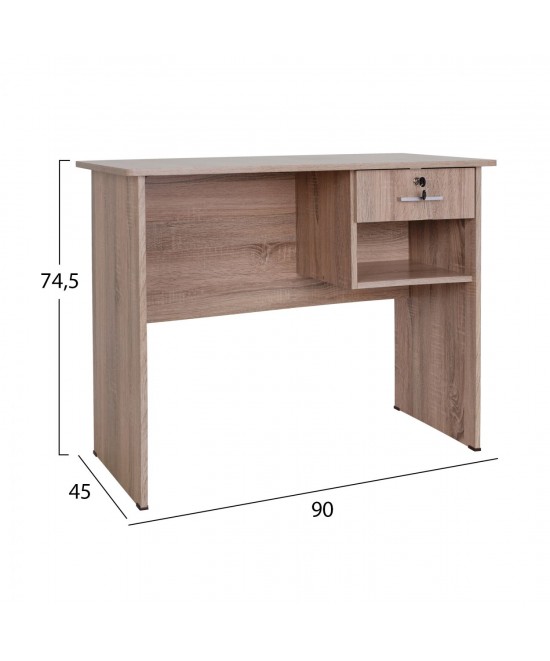 ΓΡΑΦΕΙΟ ΜΕΛΑΜΙΝΗΣ HAYDEN ΜΕ ΣΥΡΤΑΡΙ HM2283.02  SONAMA 90X45X74,5Y