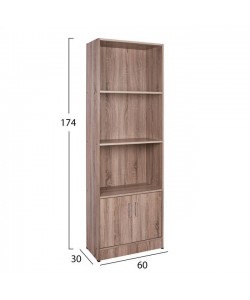 ΒΙΒΛΙΟΘΗΚΗ ΜΕΛΑΜΙΝΗΣ HAYDEN HM2269.02 ΣΕ ΧΡΩΜΑ SONAMA 60x30x174Υεκ. ΒΙΒΛΙΟΘΗΚΗ ΜΕΛΑΜΙΝΗΣ HAYDEN HM2269.02 ΣΕ ΧΡΩΜΑ SONAMA 60x30x174Υεκ.