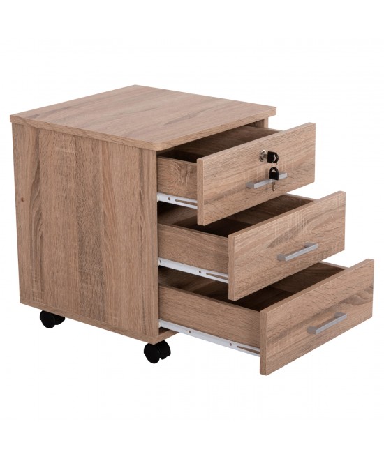 ΣΥΡΤΑΡΙΕΡΑ ΓΡΑΦΕΙΟΥ HAYDEN HM2282.02 ΣΕ SONAMA ΧΡΩΜΑ 39.5x40x46.5Υεκ