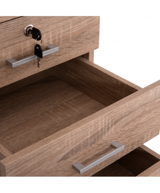 ΣΥΡΤΑΡΙΕΡΑ ΓΡΑΦΕΙΟΥ HAYDEN HM2282.02 ΣΕ SONAMA ΧΡΩΜΑ 39.5x40x46.5Υεκ