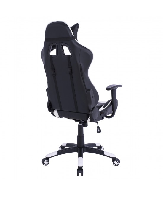 ΠΟΛΥΘΡΟΝΑ GAMING DARIUS HM1072.04 ΜΑΥΡΗ-ΛΕΥΚΗ 66,5x70x(122-129) cm