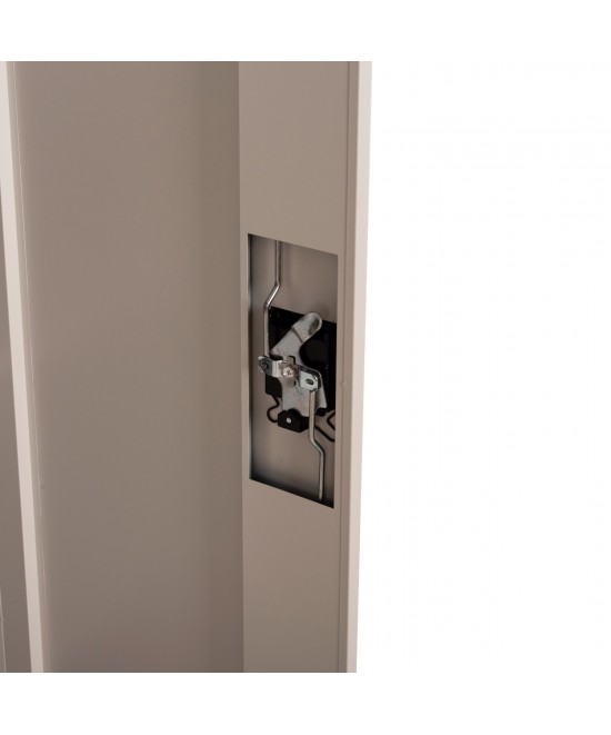 ΝΤΟΥΛΑΠΑ ΜΕΤΑΛΛΙΚΗ DURON HM5959.11 ΔΙΦΥΛΛΗ ΜΕ 5 ΑΠΟΘΗΚΕΥΤΙΚΟΥΣ ΧΩΡΟΥΣ ΓΚΡΙ 90Χ40Χ180Υεκ.