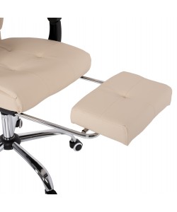 ΠΟΛΥΘΡΟΝΑ ΓΡΑΦΕΙΟΥ ΔΙΕΥΘΥΝΤΙΚΗ ΜΠΕΖ HM1057.12 ΜΕ ΠΤΥΣΣΟΜΕΝΟ ΥΠΟΠΟΔΙΟ 58Χ71Χ128Υεκ.