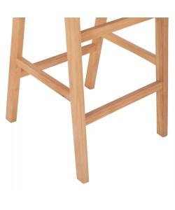 ΣΚΑΜΠΟ ΜΕΣΑΙΟΥ ΥΨΟΥΣ HM9332.01 RUBBERWOOD & ΣΧΟΙΝΙ- ΦΥΣΙΚΟ ΧΡΩΜΑ 45x46x95Υεκ.