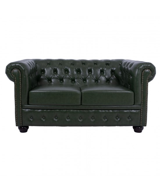ΚΑΝΑΠΕΣ 2ΘΕΣΙΟΣ T.CHESTERFIELD HM3010.08 ΤΕΧΝΟΔΕΡΜΑ ΚΥΠΑΡΙΣΣΙ 150x90x72 εκ.