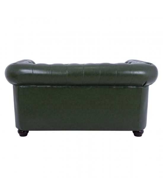 ΚΑΝΑΠΕΣ 2ΘΕΣΙΟΣ T.CHESTERFIELD HM3010.08 ΤΕΧΝΟΔΕΡΜΑ ΚΥΠΑΡΙΣΣΙ 150x90x72 εκ.
