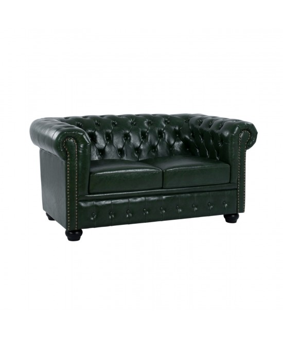 ΚΑΝΑΠΕΣ 2ΘΕΣΙΟΣ T.CHESTERFIELD HM3010.08 ΤΕΧΝΟΔΕΡΜΑ ΚΥΠΑΡΙΣΣΙ 150x90x72 εκ.