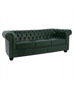ΚΑΝΑΠΕΣ 3ΘΕΣΙΟΣ T.CHESTERFIELD HM3009.08 ΤΕΧΝΟΔΕΡΜΑ ΚΥΠΑΡΙΣΣΙ 208x90x73 εκ.