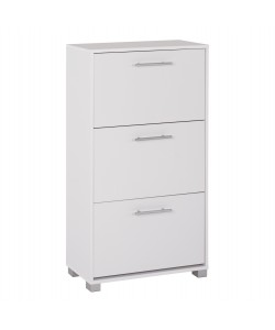 ΠΑΠΟΥΤΣΟΘΗΚΗ DAVINA ΜΕΛΑΜΙΝΗΣ 3ΘΕΣΕΩΝ HM2221.05 ΛΕΥΚΗ 62Χ24Χ110Υ εκ.