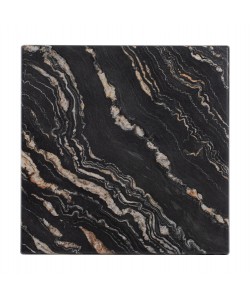 ΕΠΙΦΑΝΕΙΑ ΤΡΑΠΕΖΙΟΥ WERZALIT 60Χ60Χ3.5εκ.  BLACK GOLD MARBLE HM5229.15