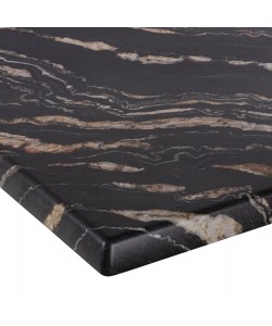 ΕΠΙΦΑΝΕΙΑ ΤΡΑΠΕΖΙΟΥ WERZALIT 70Χ70Χ3.5εκ.BLACK GOLD MARBLE HM5230.15