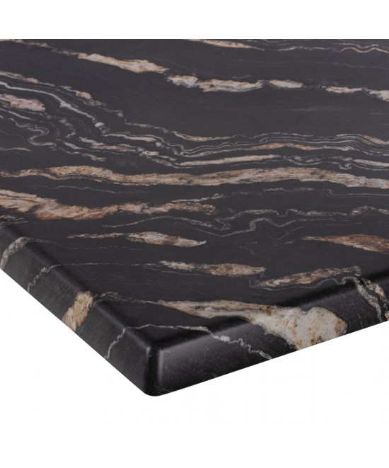 ΕΠΙΦΑΝΕΙΑ ΤΡΑΠΕΖΙΟΥ WERZALIT 80Χ80Χ3.5εκ. BLACK GOLD MARBLE HM5231.15