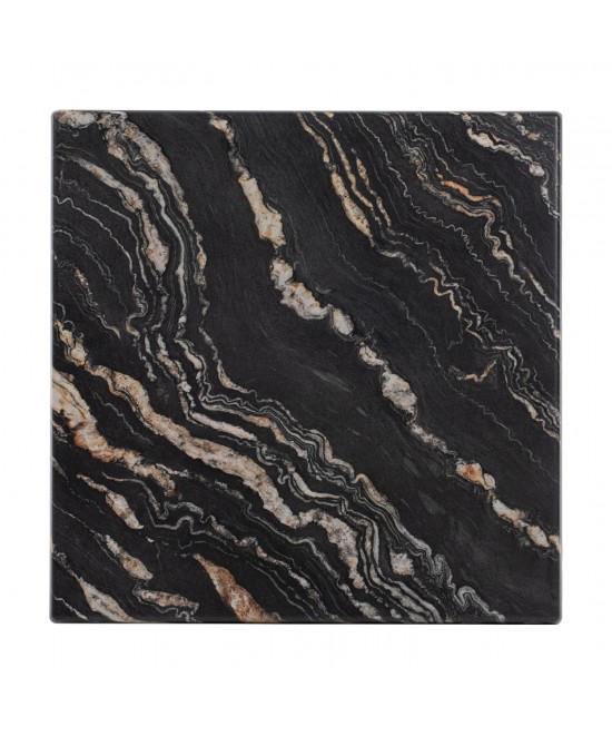 ΕΠΙΦΑΝΕΙΑ ΤΡΑΠΕΖΙΟΥ WERZALIT 80Χ80Χ3.5εκ. BLACK GOLD MARBLE HM5231.15