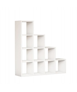 ΒΙΒΛΙΟΘΗΚΗ ΜΕΛΑΜΙΝΗΣ SCALE ΛΕΥΚΟ 120x30x123,6Υεκ.HM9238.11